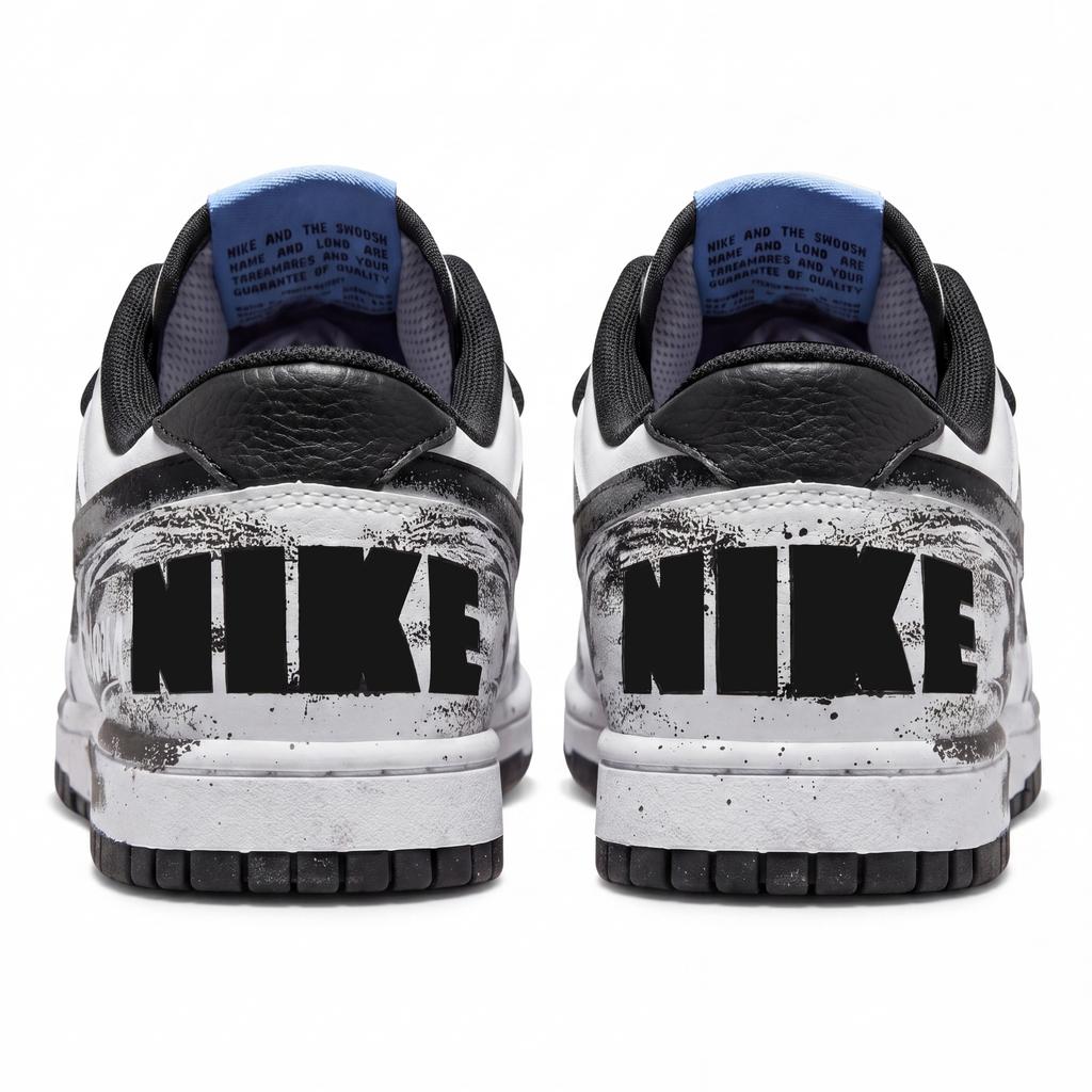 Nike Big Black White Prologue Slip Resistant Abrasion Resistant Low top Skateboard Shoes Men's Black 355152-107(Team1887-)