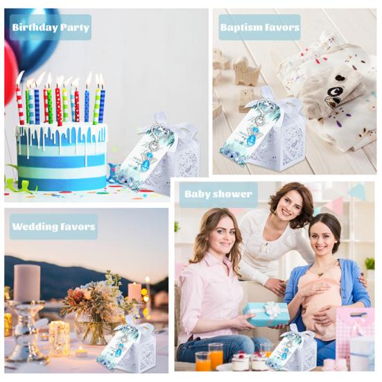 Подарочные коробки для подарков на рождение ребенка, набор прочных брелоков для подарков