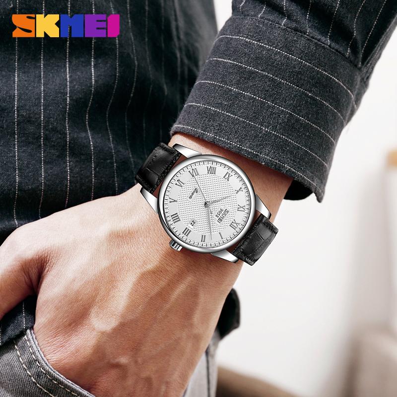 SKMEI 9058 Топ-бренд Парные Кварцевые Часы Часы с Датой Мужские и Женские Модные Повседневные Водонепроницаемые Календарь Бизнес-Часы reloj
