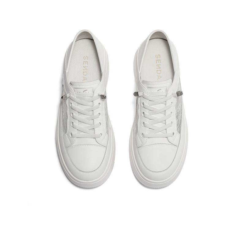 Senda Xiaobai Shoes Women's Mesh Casual Shoes