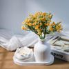 Набор Силиконовых Форм для Подноса-Вазы 'Лотос Полосатый' DIY Форма из Эпоксидной Смолы Гипса для Цветочной Композиции Ароматической Глины Поделок Украшения Дома