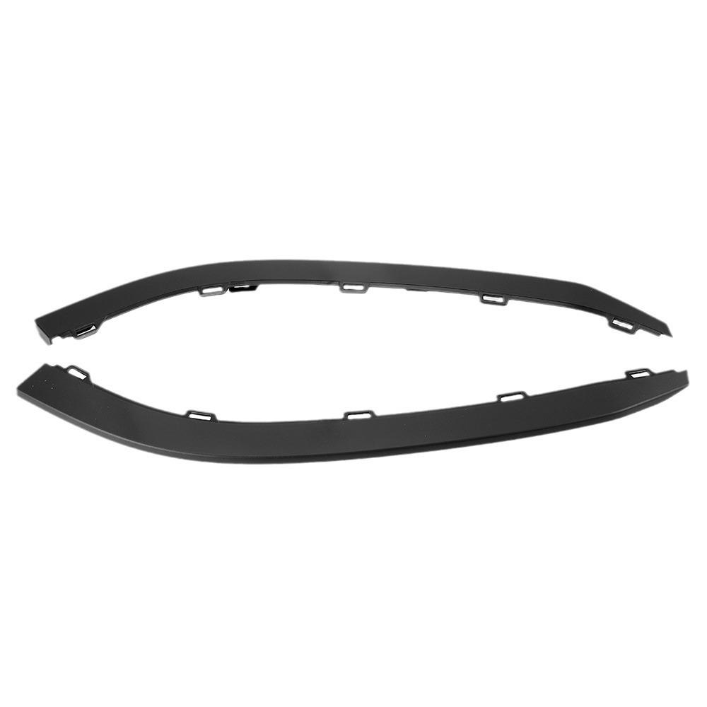Volkswagen Golf Mk7 Front Lip GTI Bumper Trim Strips & Black Lower Guard (2015-2017)