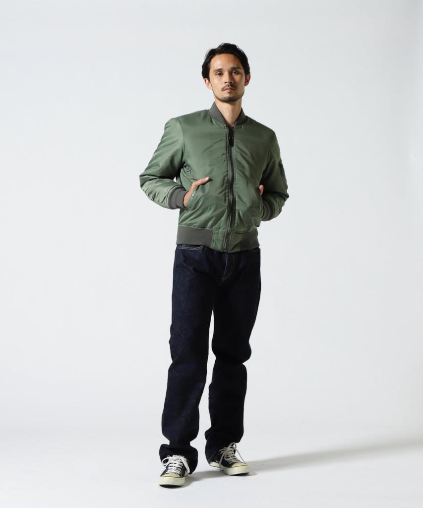 AVIREX WASHED MA-1 FLYING TIGERS Jacket Men's XL 401 Sage 783-5252012