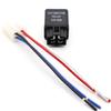 Sturdy Plastic Automotive Electrical Relays Set 12V 40.0A 4 Pin SPST Set of 2 Including Pre Wire Pigtail Connectors