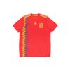 World Cup Spain Home Football Team Short Sleeve T-Shirt Men Tops Red CX5355