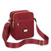 Women Crossbody Bag Embroidery Multi-Zipper Shoulder Bag Adjustable Strap Fashion