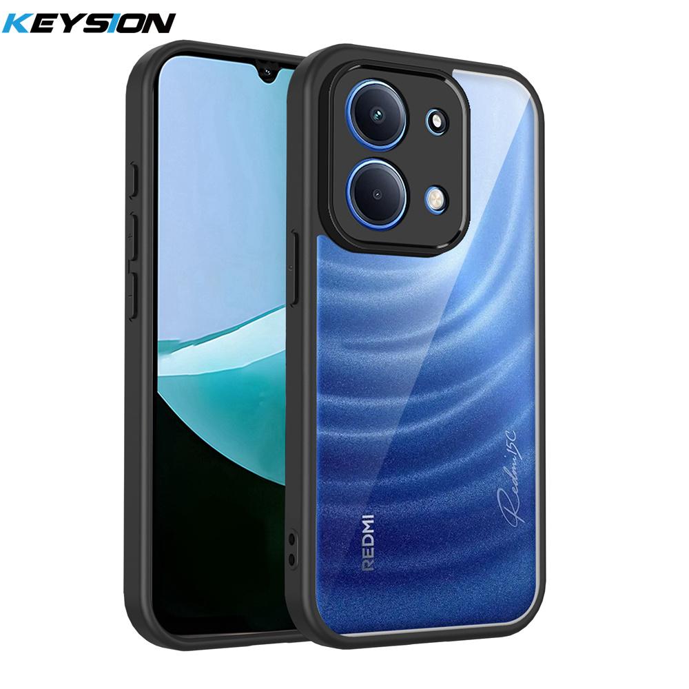 KEYSION Прозрачный чехол для телефона Redmi 17 4G 5G Мягкий силикон+ПК HD Прозрачный Ударопрочный задний чехол для телефона для Xiaomi Redmi 17 5G