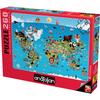 Anatolian The Puzzle of the World 260pcs (CartoonWorldMap)