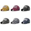 Wash To Make Old Baseball Cap Tape Torn Hole Cap Cotton Embroidery Curved Shade Shade Cap 1985 Distress Cap