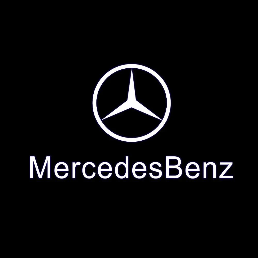 GLC GLB 2X Car Door Sign Welcome Light LED Projection Light For Mercedes Benz AMG GLC GLA GLE GLS GL W204 W176 W205 W213 W166 W