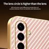 For Samsung Galaxy A56 5G Phone Case Carbon Fiber Textured Electroplated TPU Back Cover