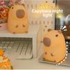 Функция таймера Ночник-капибара Очаровательный Цветной Сенсорный ночник USB-перезаряжаемый Животное-лампа Подарок на день рождения