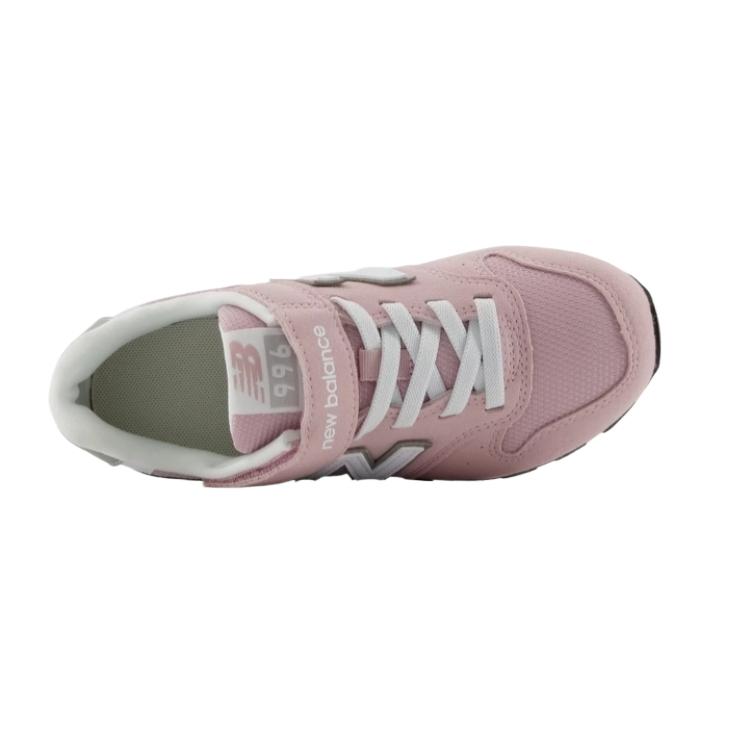 New Balance Nb 996 Тканевые Влагоотводящие Детские Кроссовки для Бега Детские Кроссовки для Бега Серые Розовые YV996TP3