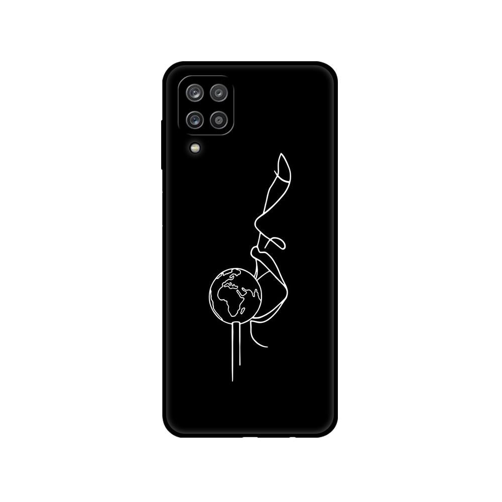 Мягкий силиконовый чехол для Samsung A12, чехол для телефона Samsung Galaxy A12, GalaxyA12 A 12 SM-A125F a125, бампер 6,5 дюйма; черный чехол из ТПУ