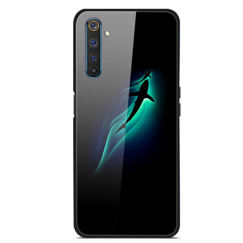 Для OPPO Realme 6 pro Чехлы Закаленное Стекло Задняя Крышка Телефона для Realme 6pro Силиконовые Бамперы Чехлы coque на Realme6 6S 6 s 6i