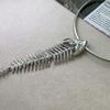 Zinc Zinc Alloy Fashion Exaggerated Necklace Rhinestone Fish Bone Neck Chain  For Women