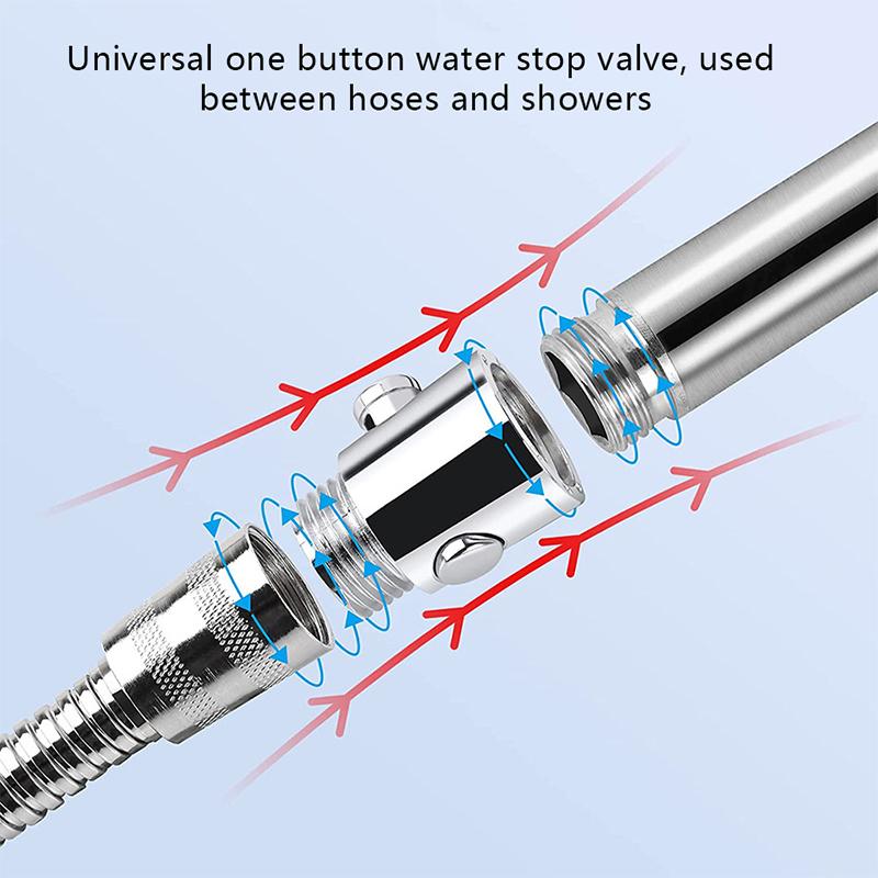Рукоятка для душа из твердой латуни, переключающий клапан, насадка для душа, биде, распылитель, запорный клапан для воды
