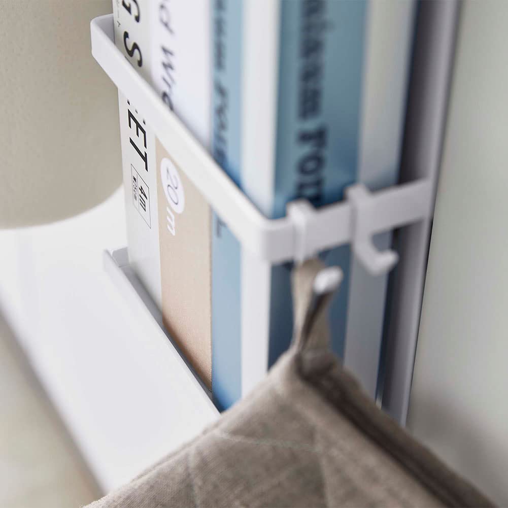 Держатель для кухонной бумаги Yamazaki Jitsugyo на дверце раковины, белый, высота 3 см, совместим с различными размерами рулонной бумаги, пластиковый пакет для кухонной бумаги