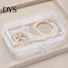 Earphone Cable Carrying Case Clear Zipper Storage Bag, Durable Hard Shell Portable Case, Pill Box for Travel Dustproof Container, Headphones Pills And