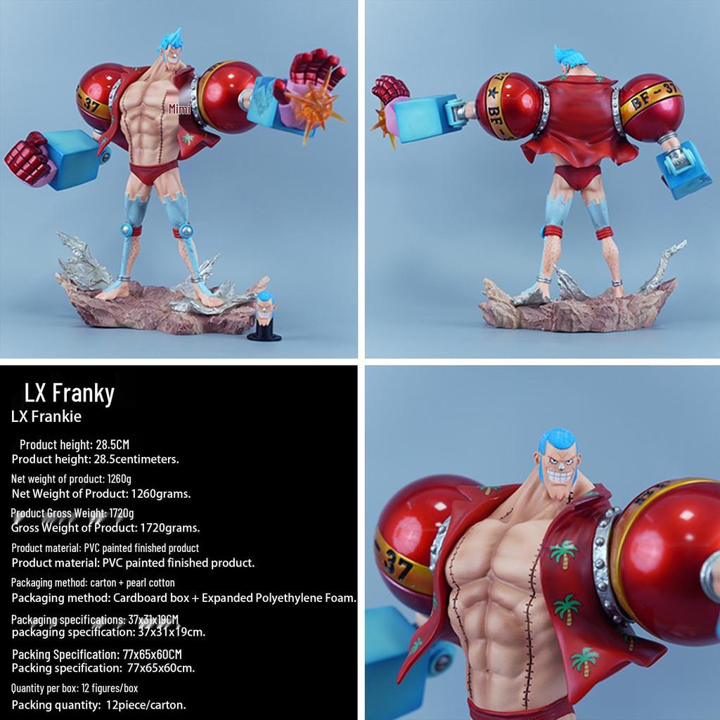 Фигурка One Piece с двойной головой: Обезьяна Д. Статуя Луффи и Фрэнки (Большой размер)
