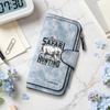 African Rhino Pattern Long Wallet Fashion Casual Large Capacity Card Holder Daily Use Portable Wallet