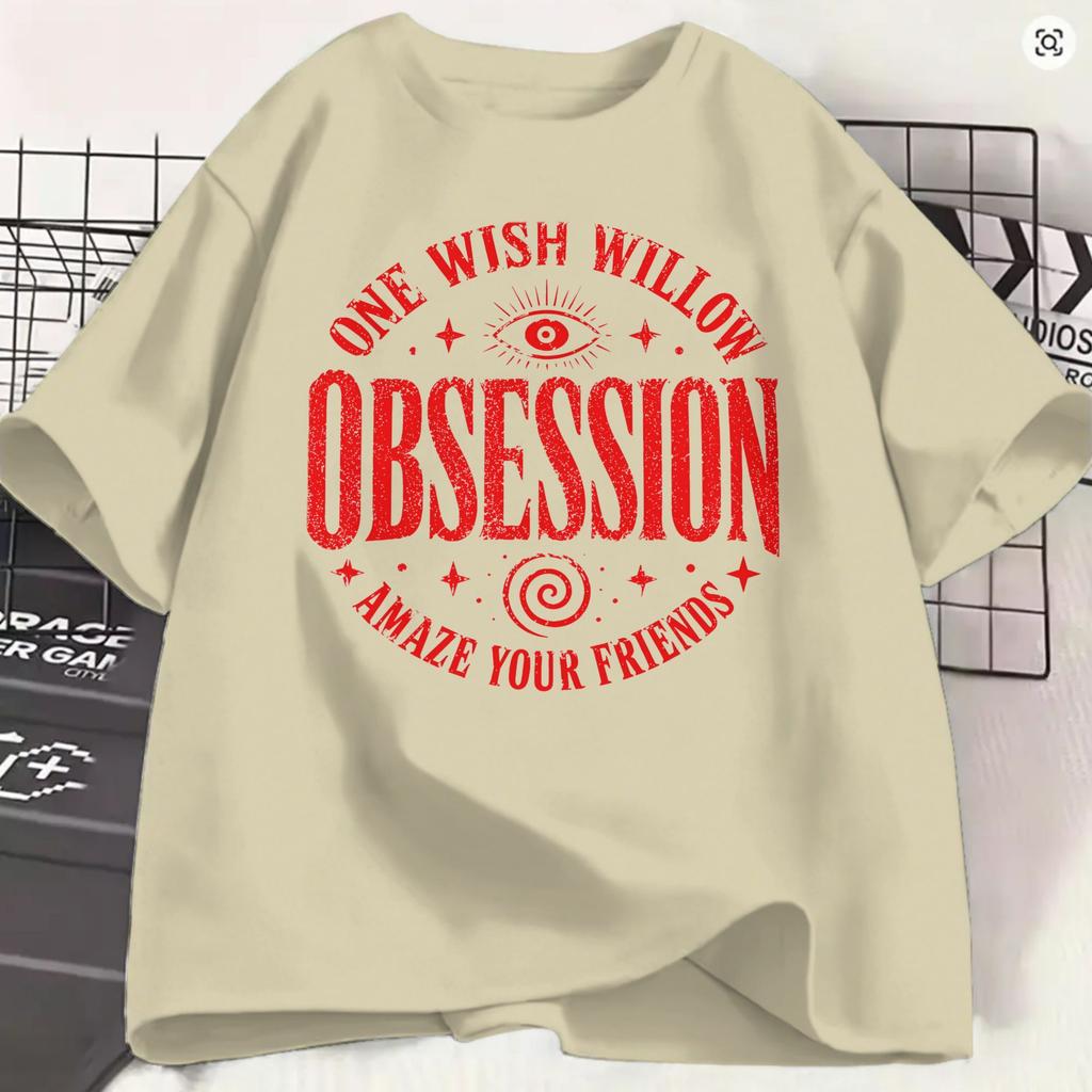 Unisexs Tshirt Obsession Movie 2026 Cool Pure Cotton Tees Short Sleeve One Wish Willow T Shirts Crewneck Clothes 4xl 5xl 6xl