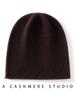 % Cashmere Blended One-Line Seamless Warm Knitted Curled Men's and Women's Cashmere Hats