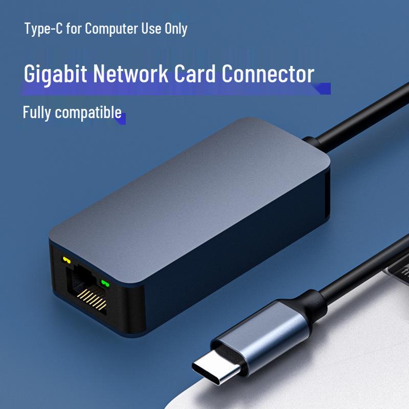 2,5G Сетевая карта USB-C, Адаптер Ethernet 3.1 на 2,5G, Высокоскоростная передача данных 2500 Мбит/с.