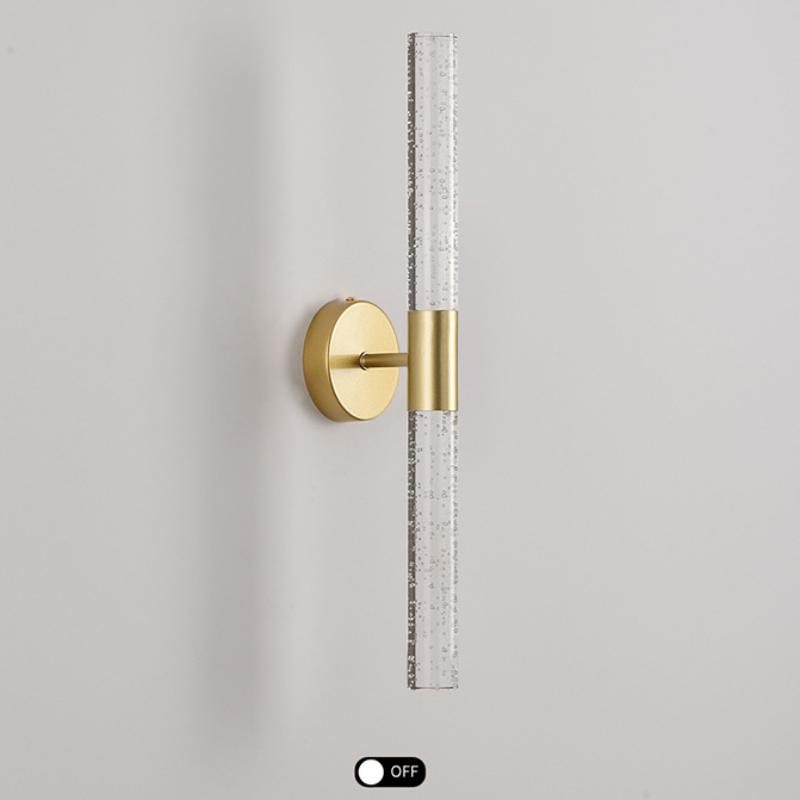 Современный золотой настенный светильник, светодиодный акриловый прикроватный светильник для гостиной, спальни, кабинета, декора балкона, лампа