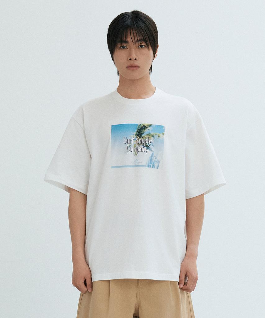 ONEILL Surfer Beach Logo T-Shirt_White