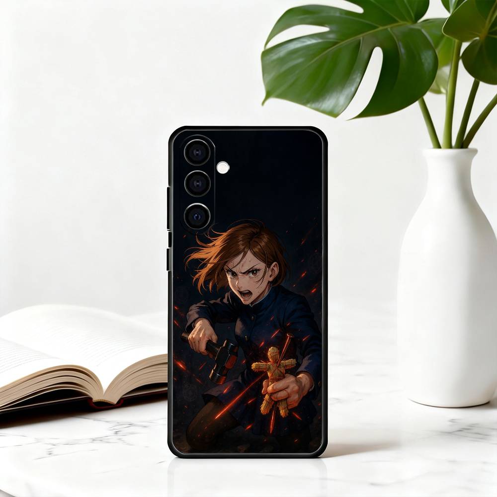 Чехол для телефона Jujutsu Kaisen - Нобара Кугисаки-NK - Для Samsung Galaxy A73,A72,A71,A70,A53,A52,A51, Мягкий силиконовый черный чехол