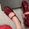 2025 Spring/Summer New Women's Mary Jane Shoes Fashion Bow Shoes Casual Low Heel Dresses Street Style Shoes