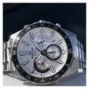 Casio EDIFICE Classic Casual Fashion Quartz Movement Stainless Steel Strap Japanese and Korean Watch Men's Watch Silver Dial EFV-550D-7AV