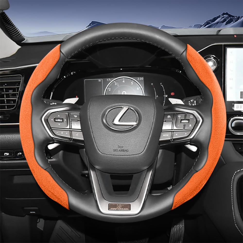 Подходит для спортивного рулевого колеса Lexus из замши, разъемного типа на кнопках, нескользящее и прочное, для моделей таких как Rx Nx Es Gx Lbx Ux Is Rz Lx