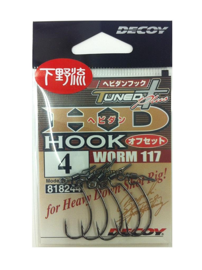 KATSUICHI Крючок для приманки Heavy Dan Offset Worm 117 4