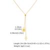 Xiaomi Vnox Virgin Mary Cross Charms Necklace for Women Stainless Steel Christ Cross Dangling Y-shape Pendant Charm Religious Jewelry