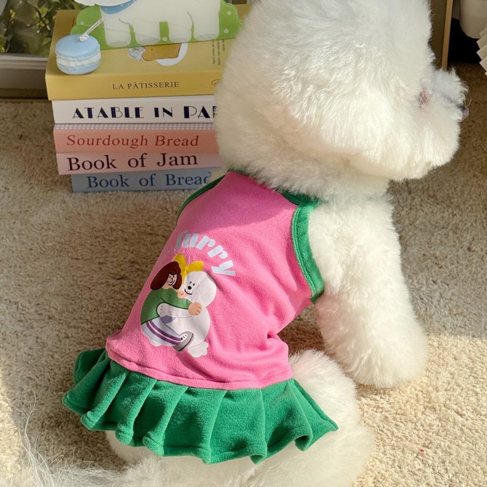 Comfortable Fabric Puppy Camisole Printed Design Small Dog Cat Dress Dogs Vest Spring and Summer