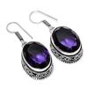 Amethyst Gemstone Handmade 925 Sterling Silver Jewelry Earring 1.50