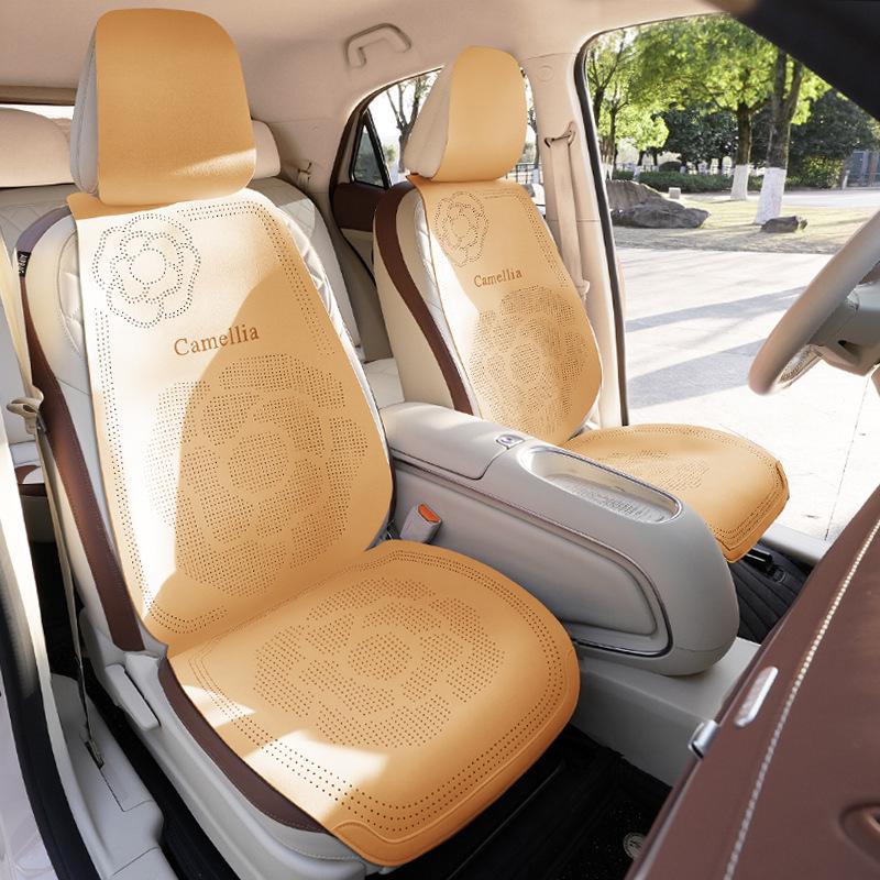 Дышащие замшевые чехлы на сиденья для Geely Galaxy L7 Dragon MAX & Starship Asian Games Edition