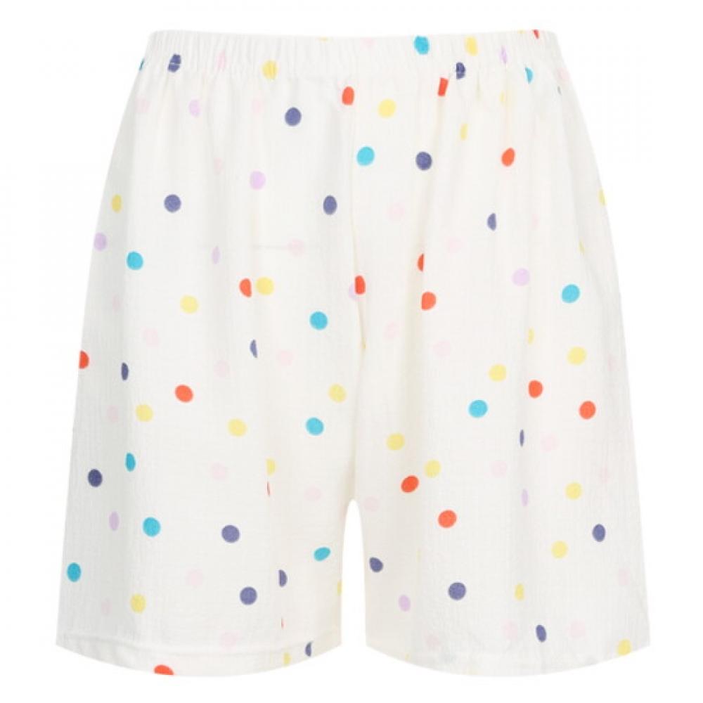 Shop Women S elaStic waiSt emboSSed Character ShortS Polka Dot Cha Wpt 20731