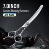 Fenice JP440C Для левой руки 7 дюймов Профессиональный набор ножниц для животных Наборы для груминга собак Ножницы Прямые Изогнутые Филировочные ножницы