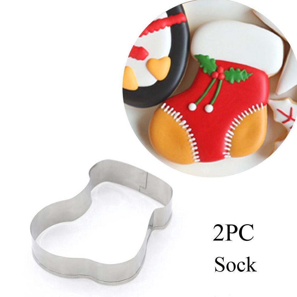 1/2 шт. Пряничный человечек Санта Клаус Снежинка Лось Рождественский форморез для печенья Форма для торта Инструмент для выпечки Форма для печенья