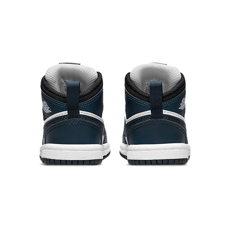 Air Jordan 1 Mid TD Armory Navy Baby Sneakers Blue Black White 640735-411