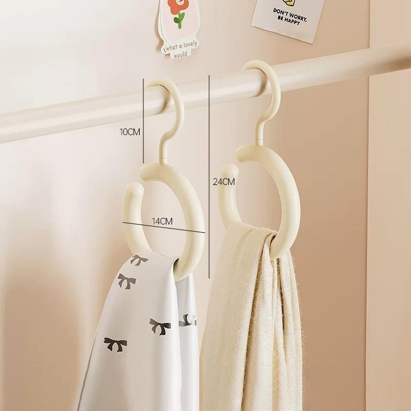 Допаминовый крючок Многофункциональный вращающийся держатель для шарфов, шляп, сумок Круглая шелковая витрина для шарфов Система органайзеров для шкафа Вешалки для одежды