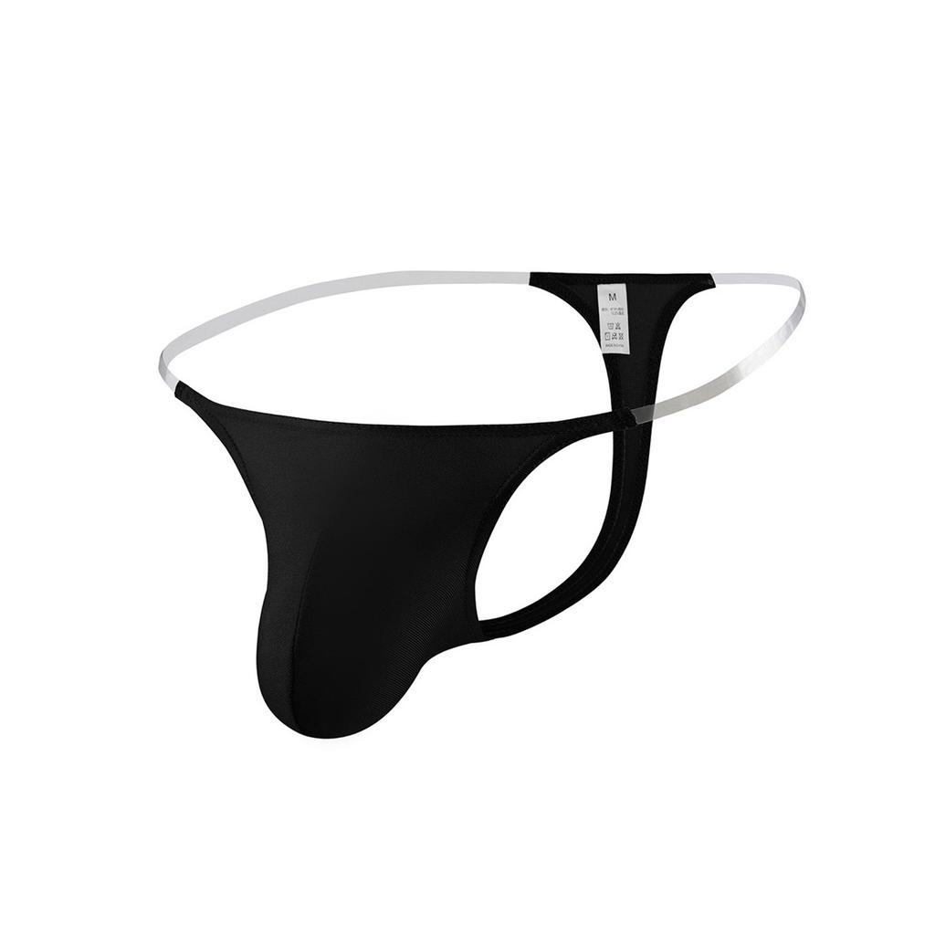 Mens Lingerie Underwear Bikini G String Thongs Sexy Panties T-back Male Underpants Hombre Transparent Waistband