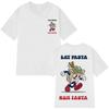 Hot Sale 2025 Eat Pasta Run Fasta Fashion Design Print Tshirt Summer Short-sleeved Loose Simple T-shirt Man Woman  T-shirt