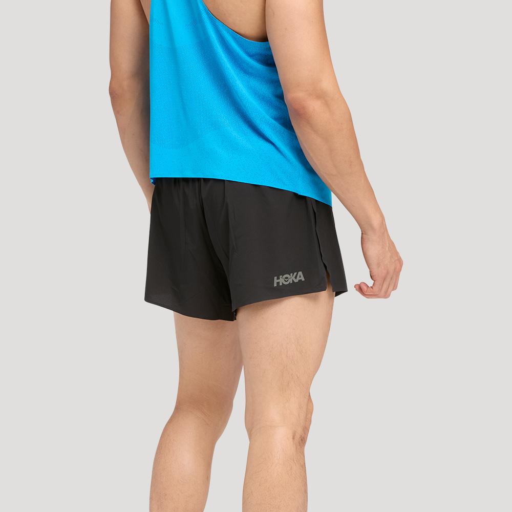 [hoka] Hoka Men's Race Day Split Shorts 1176990-BLK