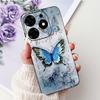 Чехол для телефона Tecno Spark 10 Pro Spark 10Pro 4G KI7 Элегантный Цветочный Кот Печать Мягкий Силикон TPU Чехлы