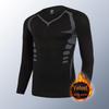 Men's Winter Quick-Dry Thermal Fitness Suit: Long-Sleeve Running & Training Underwear