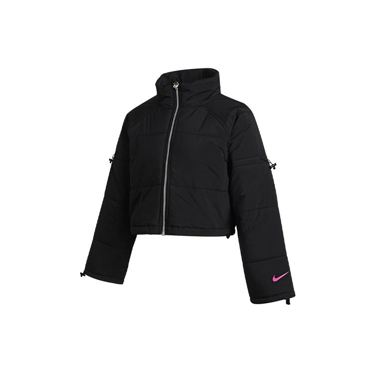 Nike Puffer Jackets Women's Black Stand Collar Thickened Other DH1367-010